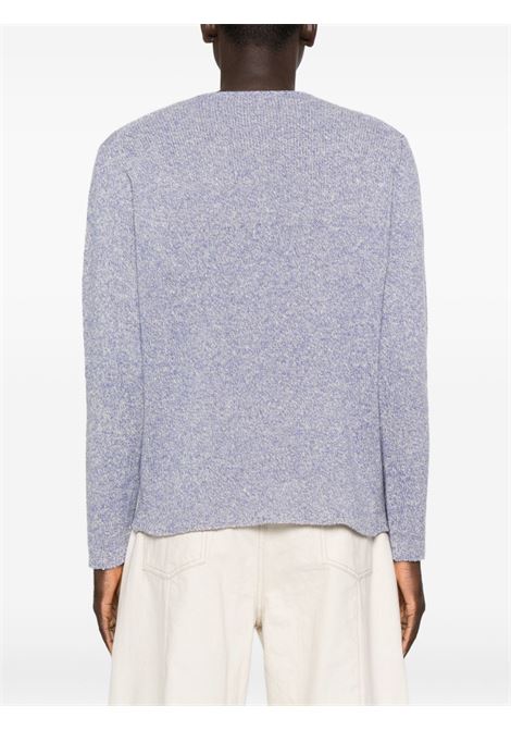 maglione airy silk wool knit uomo viola AURALEE | A25AP01JZTOP LIGHT PURPLE